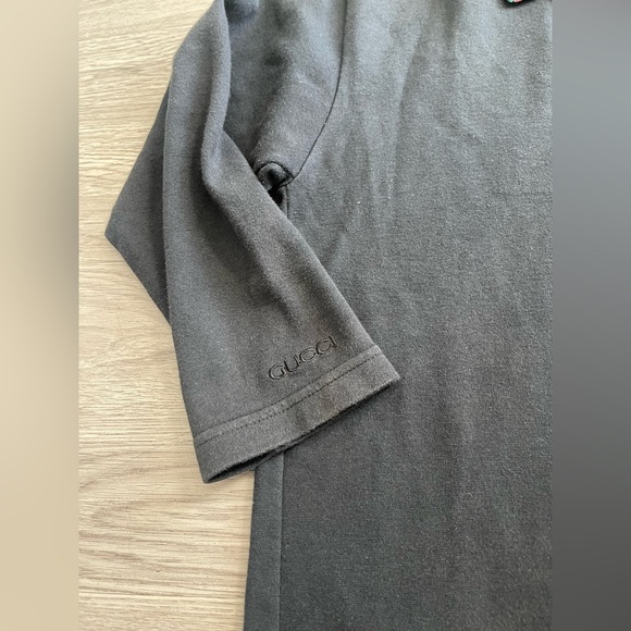 Gucci black 3/4 long sleeve polo shirt - Picture 3 of 6